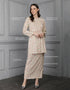 BAJU KURUNG PAHANG MODEN MADELEINE (CREAM)